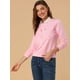 thumbnail image 2 of INSPIRE CHIC Sudadera con estampado de gato de cuello redondo para mujer Rosa XS, 2 of 6