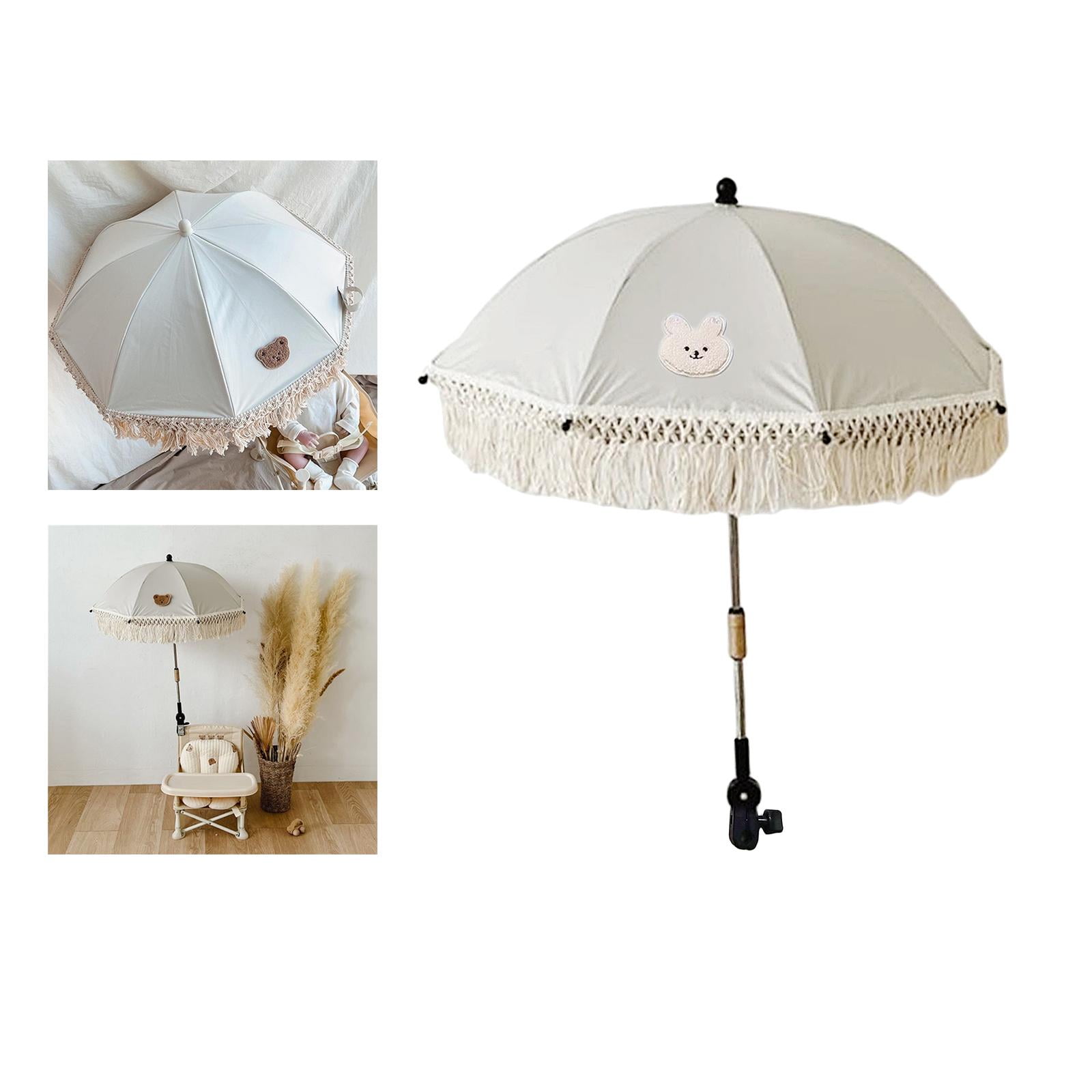 LeeQinersw Baby Stroller Parasol, Adjustable Universal Stroller Sun Shade Baby Umbrella for Bunny