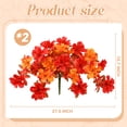 thumbnail image 6 of Yastouay 2 pcs Fall Flowers for Outdoors, UV Resistant Fake Mums Artificial Flowers for Planter Garden Porch Patio Fall Decor(Yellow,Orange), 6 of 7