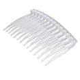 thumbnail image 2 of FELTECHELECTR 10 peinetas transparentes: Peinetas laterales transparentes para mujer - Accesorios para el cabello para moños, recogidos y peinados., 2 of 7
