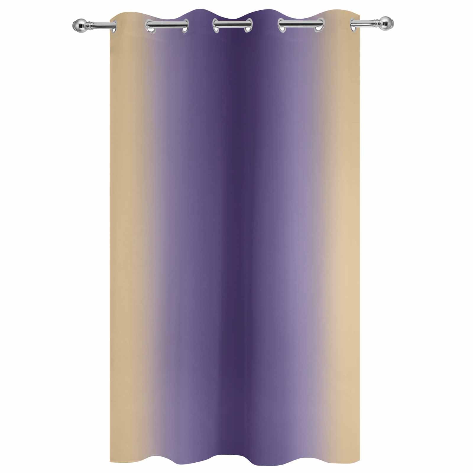 1 Panel Outdoor Curtains for Patio Waterproof 54"x108" Purple Yellow Ombre Weatherproof Privacy Outsides Curtains, Farmhouse Modern Gradient Art Grommet Thermal Drapes for Cabana Porch Pergola