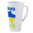 thumbnail image 2 of CafePress - Ukrainian Lover I Stand With Ukrai - 17 Oz White Ceramic Latte Mug, 2 of 3