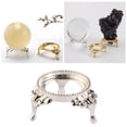 thumbnail image 2 of Esquirla Alloy Display Stand Crystal Ball Egg Sphere Base Pedestal, 2 of 6