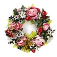 thumbnail image 2 of Pink Peony Wreath Spring Wreath for Front Door, Artificial Flower Wreath Spring Winter Wreath for Indoor Outdoor Wedding Wall Outdoor Home Wreath Decor, 2 of 9