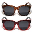 thumbnail image 2 of V.W.E. Adult Women Sunglass, Plastic Brown/Black, 2 of 3