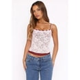 thumbnail image 4 of Lace Camisole for Women Tank Top Going Out Y2K Fashion Top Lace Crop Tops Summer Trendy Tops Pink L, 4 of 9