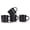 Black-6oz(No Stand), variant on 6oz Stackable Coffee Mugs Ceramic With Texture Patterns For Man Woman Dad Mom Modern Cups Set Of 4 Espresso/cappuccino/cocoa. Dishwasherµwave Safe Black