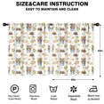 thumbnail image 2 of Blackout Kids Curtains,Highland Cow Bucket Flower Shoe Pattern Childrens Insulated Curtains Set Of 2,Bedroom Essentials,Toddler Room Decor 52"x63", 2 of 5
