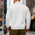 thumbnail image 6 of Men'S Quarter Zip Mock Neck Pullover Sweater Casual Long Sleeve Slim Fit Comfy Sweatshirts Big And Tall Lightweight, 6 of 8