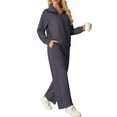 thumbnail image 2 of Cueply 2 Piece Sets for Women Outfits Sweatsuits Long Sleeve Sweatshirts Sweatpant Lounge Set with Pockets, 2 of 6