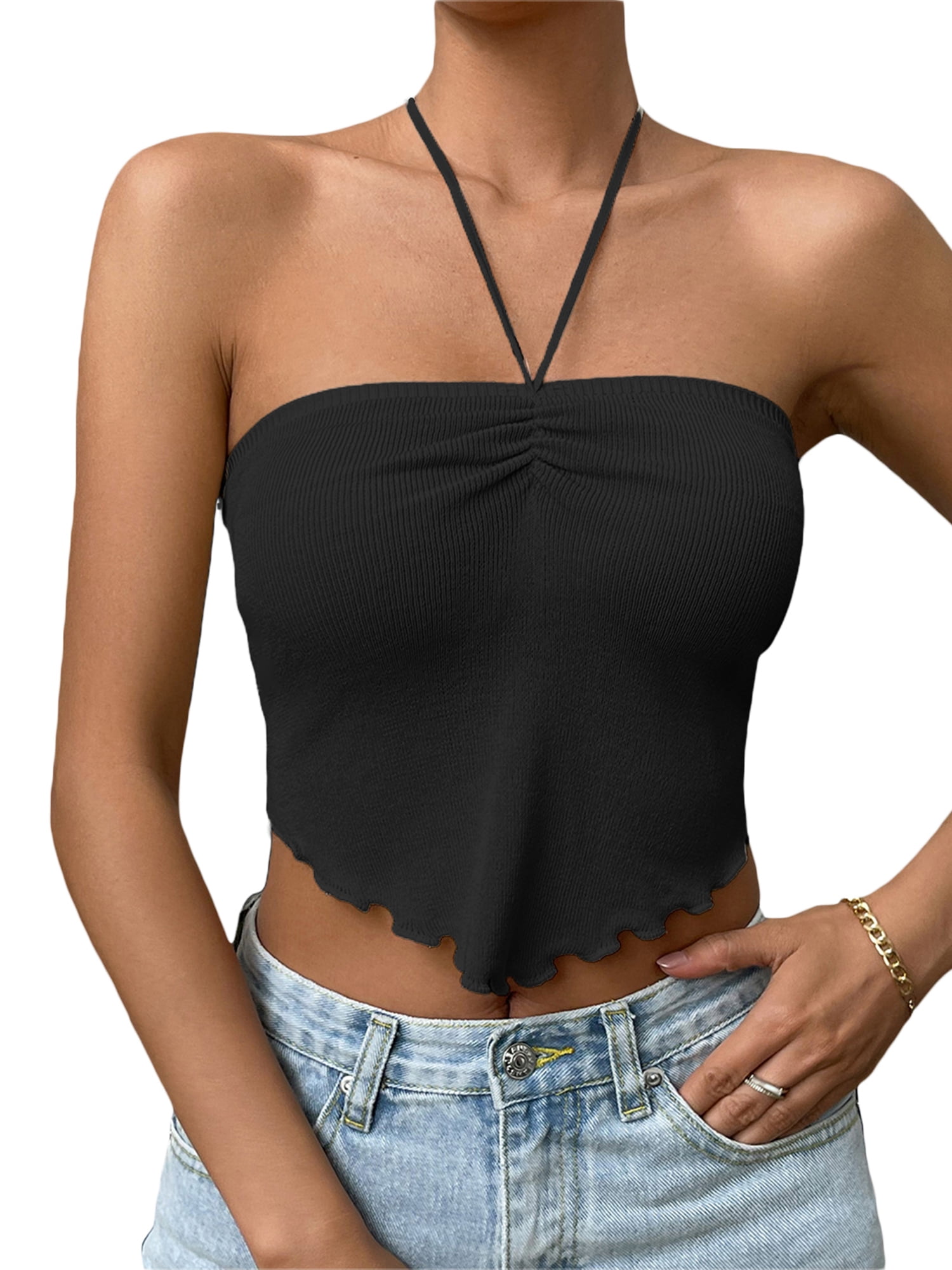 Crop top with tube hot sale