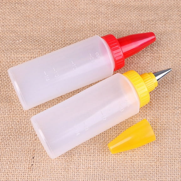 WEUVEB Squirt Bottles Squeeze Bottles DIY Decoration 4Pcs