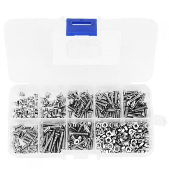 Hex Socket Screw,340pcs M3 Hex Socket Machine Screw Flat Screw Exceptional Value