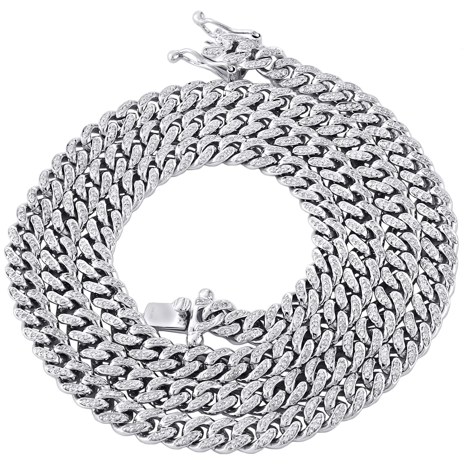 Jewel Tie Stainless Steel 6.50mm 20in Cuban Curb Chain Necklace with Secure Lobster Lock Clasp