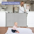 "Momcozy Adjustable Retractable Baby Gate, Extra Wide Safety Gates for Toddlers and Pets, 33"" X