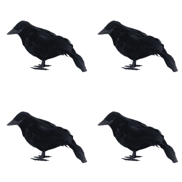 Halloween Cuervo Artificial Realista DIY Pájaros Artesanía Adornos Fiesta Temática