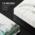 thumbnail image 4 of wall26 Canvas Print Wall Art Wood Block Green Forest Leaves in Blue Glass Bottles Floral Nature Watercolor Minimalism Rustic Scenic Colorful Pastel for Living Room, Bedroom, Office - 24"x36&quot, 4 of 5