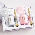 thumbnail image 1 of Juego de tazas de café para parejas, tazas de café para novios, taza de cerámica con cuchara, regalo para bodas, San Valentín, Navidad, 1 of 4