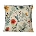 thumbnail image 3 of Designart "Verdant Retro Harmony" Eclectic Printed Throw Pillow, 3 of 5