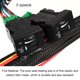 thumbnail image 5 of Kenally Almohadilla de calefacción para asiento de coche de fibra de carbono, 4 piezas, desmontable, anticorrosivo, resistente a desgarros, cc 12V, 5 Ventana automotriz Kenally VI017165-00B, 5 of 6