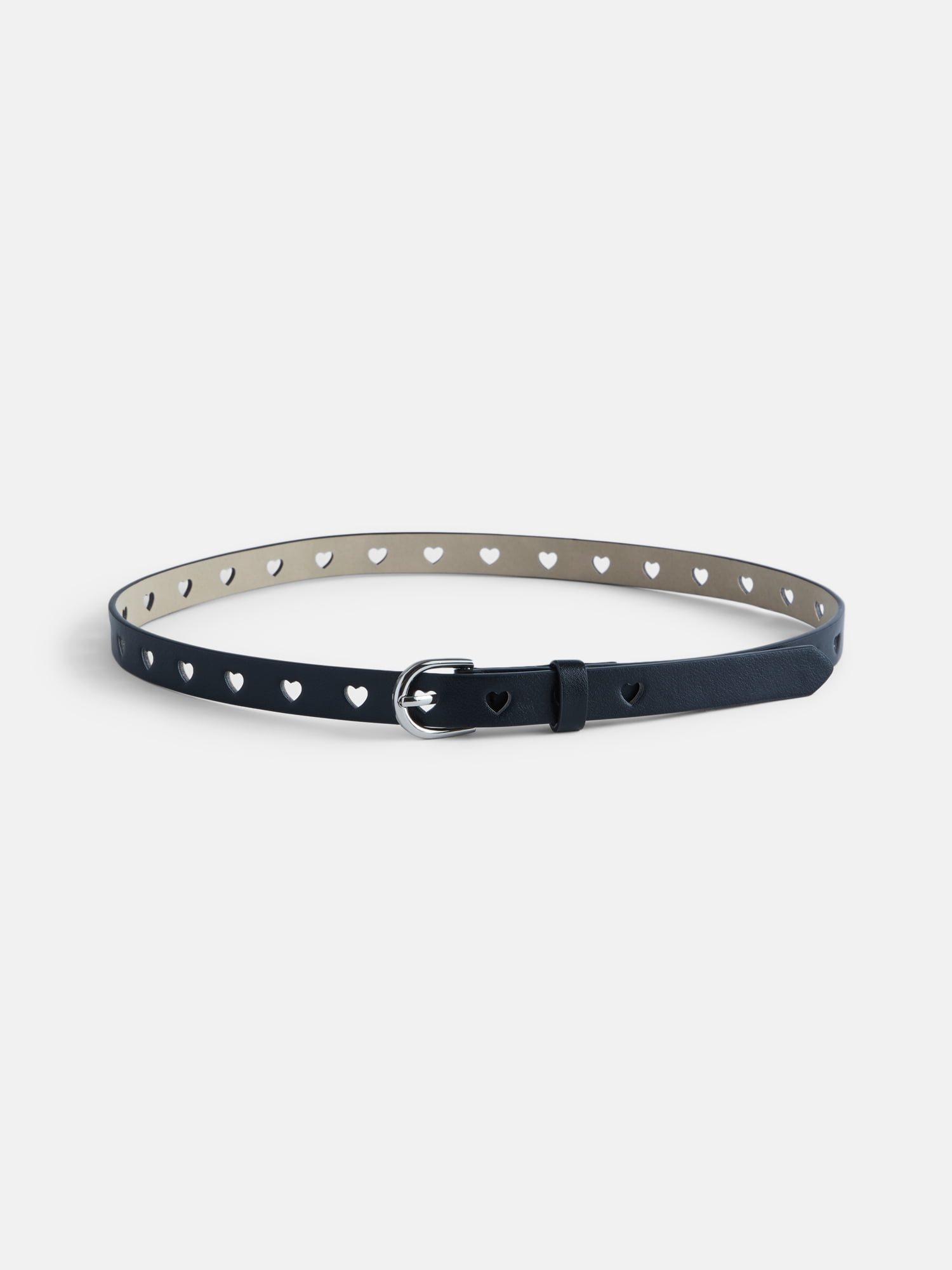 No Boundaries Women's Faux Leather Belts, 2 Pack