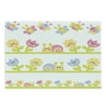 thumbnail image 1 of Tulip Cutting Board, Cartoon Character Bees Tulip and Daisy Flowers Snails Garden Pattern, Decorative Tempered Glass Cutting and Serving Board, Large Size, Pale Green Pale Blue, by Ambesonne, 1 of 1