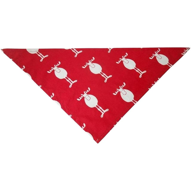 Bandana para perro, baberos triangulares, bufanda, corbatas, pañuelo transpirable para mascotas, disfraces navideños para perros para fiesta , ciervo rojo