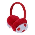thumbnail image 6 of EXHUMKY Red Plush Winter Earmuffs Soft Warm Ear Warmer for Outdoor Sports and Cold Weather Activities, 6 of 8