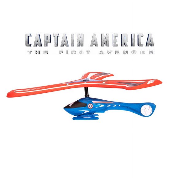 World Tech Toys Captain America Helicopter Boomerang, Ages 5 & Above, Soft Foam and Circles Out 36 Feet!