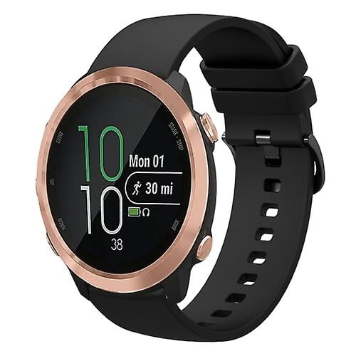 For Garmin Forerunner 645 20mm Solid Color Soft Silicone Watch Band