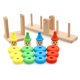 thumbnail image 4 of Viga de equilibrio de payaso de madera juguetes educativos multifuncionales apilables seguros para niños pequeños y preescolares L, 4 of 5