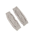 thumbnail image 4 of Linfrsh Arm Gloves Clothirily Arm Warmers, Women's Winter Long Fingerless Gloves Knit Mitten Gloves Arm Sleeves for Women with Thumb Hole Grey,One Size, 4 of 5