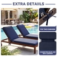 thumbnail image 5 of YEERSWAG 80x26x3 Inch Outdoor Patio Chair Cushion Recliner Cushion Chaise Lounge Cushion Non Slip Waterproof Beach Garden Furniture Cushion with Ties, 5 of 9