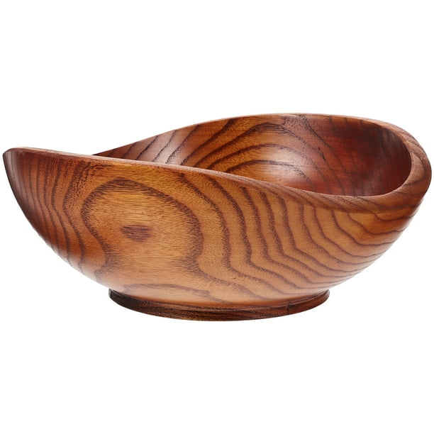 Ensaladera de madera, frutero de madera, frutero de madera, plato decorativo para aperitivos, artículos para el hogar
