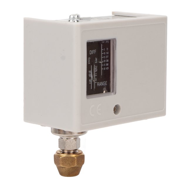 Dryer Pressure Switch, Pressure Switch Set ABS Brass 20KG AC125V AC250V Lightweight For Industrial Using Regular Connector