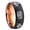 Black And Rose Gold, variant on Masonic 32 Design Concave Black Tungsten Men Ring 10MM