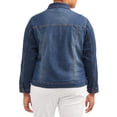 thumbnail image 2 of New Look Juniors' Plus Size Distressed Denim Jacket, 2 of 5