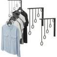 thumbnail image 1 of WASHWEPE Hook Rack Iron Modern Hanging Clothes Rack 1Pack for Home Use, 1 of 8