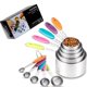 thumbnail image 1 of Juego de 10 Piezas, Juego de Tazas Medidoras de Metal Anidadas, con Mango de Silicona Suave, para Secar e Ingredientes Líquidos, Cocinar y Hornear (Caja de Color), 1 of 5