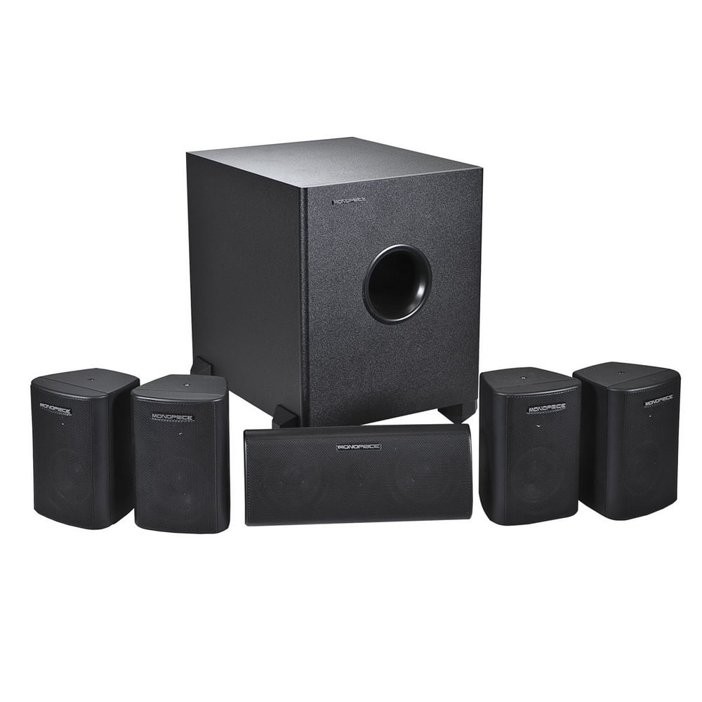 5.1 Channel Home Theater Satellite Speakers & Subwoofer ? Black