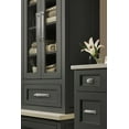 thumbnail image 3 of Amerock Maymont 8-13/16 inch (224mm) Center-to-Center Rectangle Satin Nickel Cabinet Pull Backplate, 3 of 7