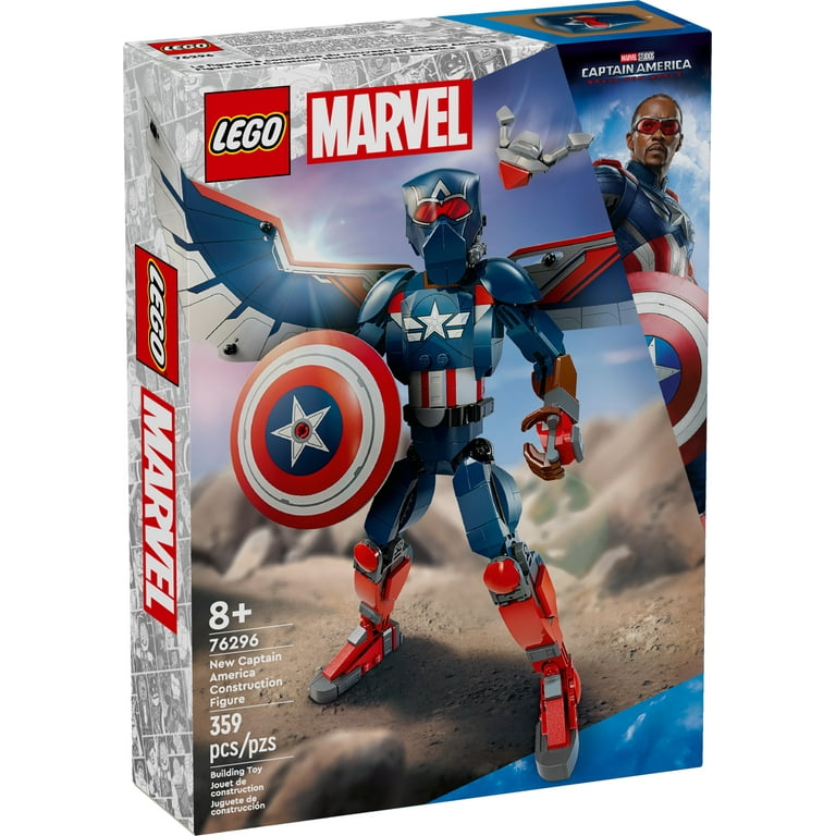 LEGO Marvel New Captain America Construction Figure - Buildable