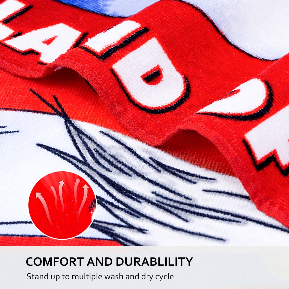 JML 100% Cotton Beach Towel,Soft & Quick-Dry Pool Towel,Perfect for Beach,Swimming,28"x58"