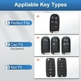 thumbnail image 2 of for Jeep Key Fob Cover, Full Protection Key Case Shell Compatible with Jeep Smart Key 3 4 5 Buttons Protector, 2 of 7