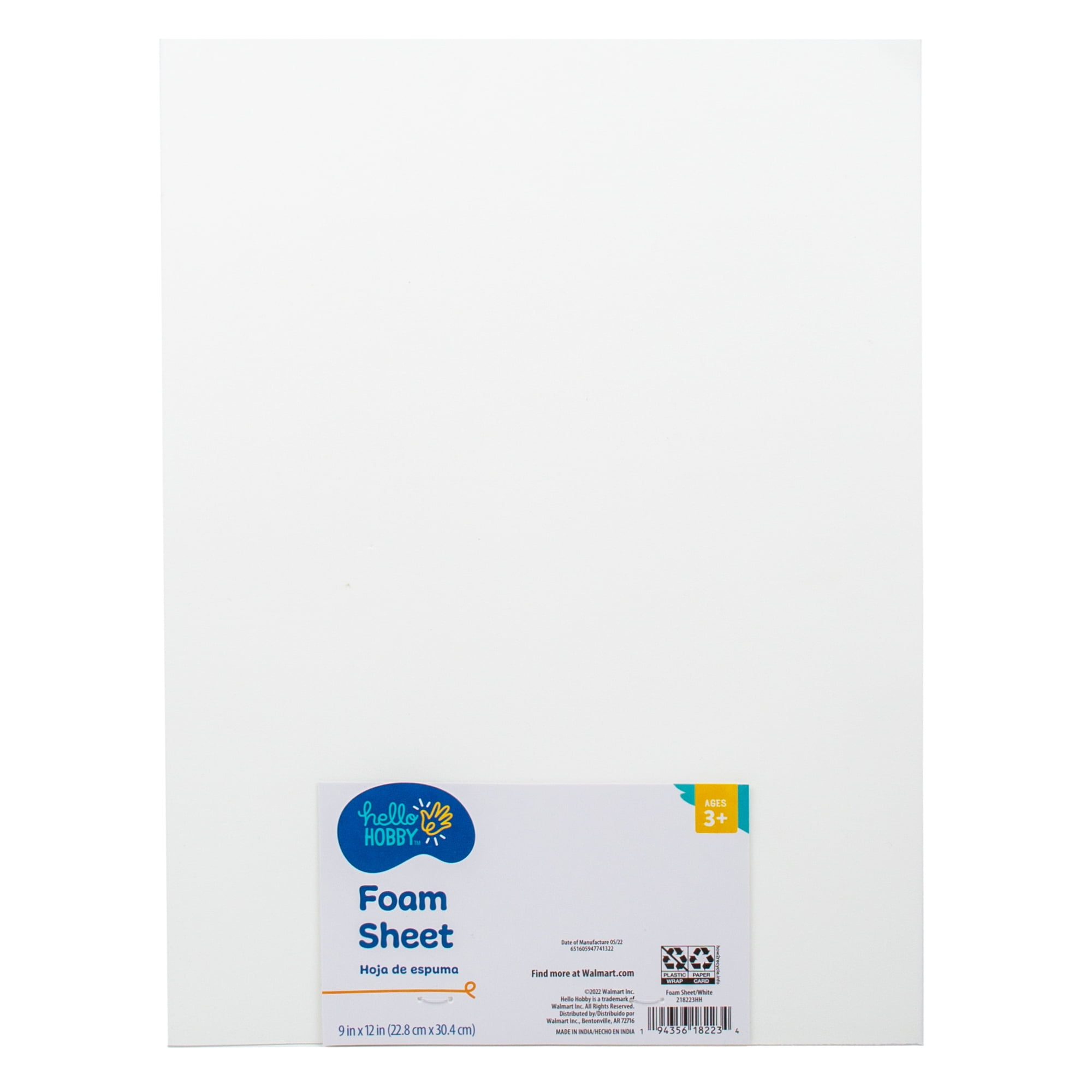 Hello Hobby Foam Sheet, White