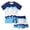 Blue, variant on Baby Boys Outfit 2 Piece Ice Cream Drip Baseball Crewneck Short Sleeve Tee Shirts and Summer Drawstring Shorts Wine,2-3 Years