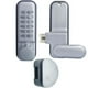 thumbnail image 1 of Cerradura de Bloqueo VentDepot GlassLock para puerta 28 a 65mm Cromo Satinado 12 Teclas Mecánicas Aleación d, 1 of 1