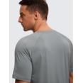 thumbnail image 3 of CRZ YOGA Texture Workout Shirts for Men Lightweight Running Athletic T-Shirts Short Sleeve Gym Tops, 3 of 4