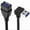 Bend downward, variant on Flexible USB3.0 Extension Cable with 90 Degree Angle for Enhances Connectivity and Durability for Laptop TV USB Disk