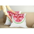 thumbnail image 2 of Ambesonne Saying Throw Pillow Cover 2 Pack, Watercolor Watermelon, 16", Pink Black, 2 of 7